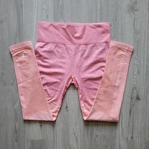 Gymshark Ombre Leggings Medium Pink and Peach